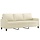 3-Sitzer Sofa 180 cm Kunstleder Creme - Jetzt bis zu 33% Rabatt sichern