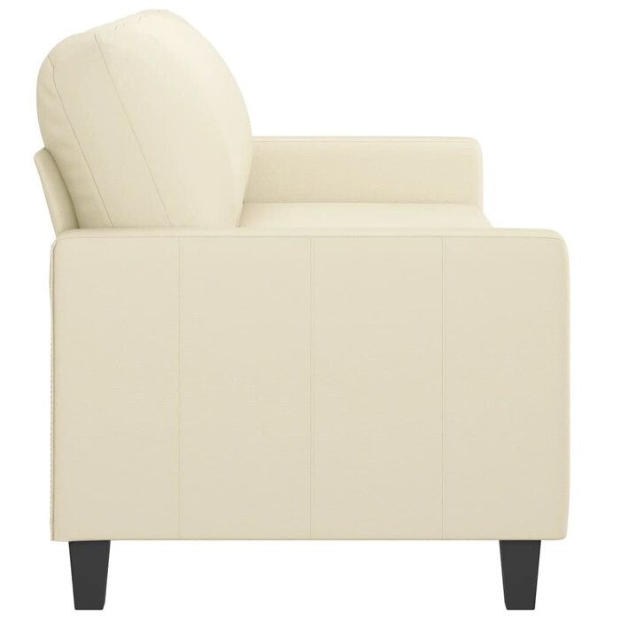 Vidaxl 3-Sitzer Sofa 180 cm Kunstleder Creme - Jetzt bis zu 33% Rabatt sichern