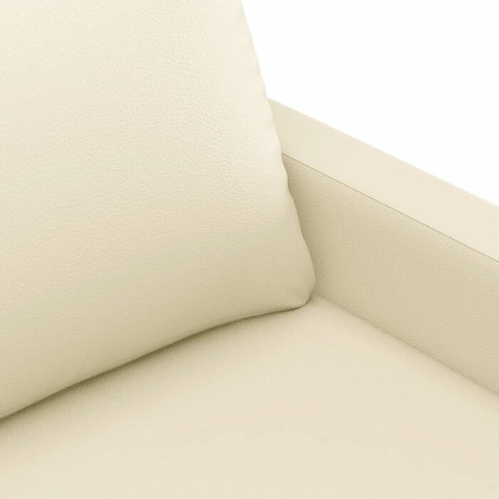 Vidaxl 3-Sitzer Sofa 180 cm Kunstleder Creme - Jetzt bis zu 33% Rabatt sichern