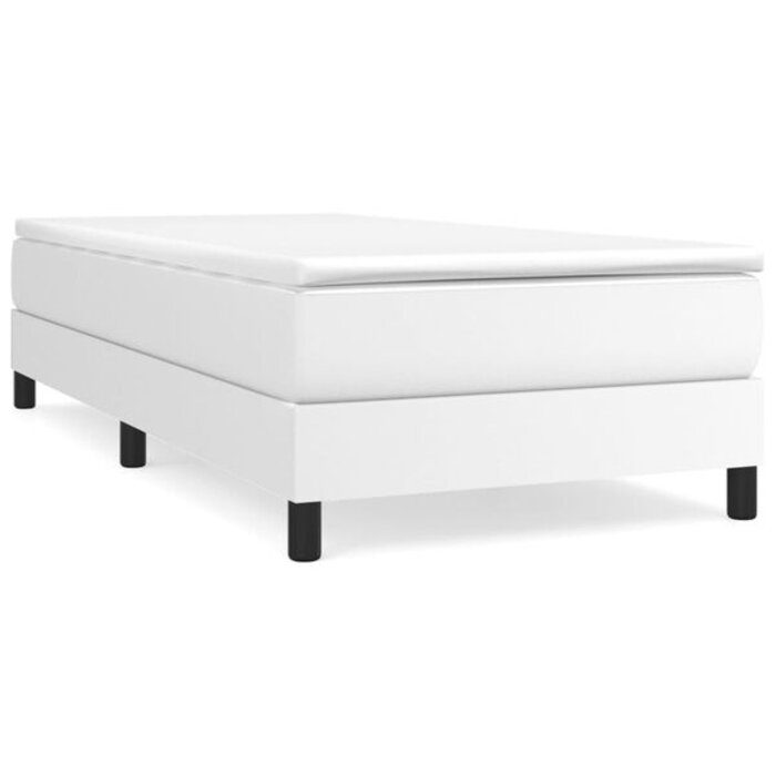 Vidaxl Modernes Kunstleder-Bettgestell 90x190 cm in Weiß - Bis zu 33% reduziert