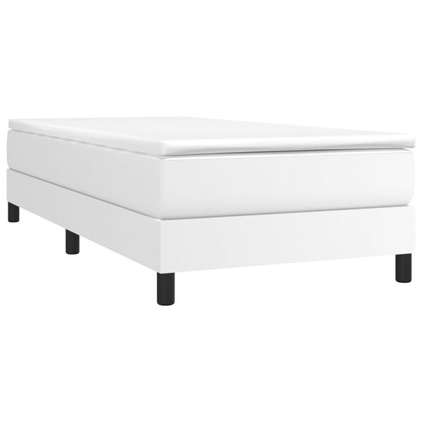 Vidaxl Modernes Kunstleder-Bettgestell 90x190 cm in Weiß - Bis zu 33% reduziert