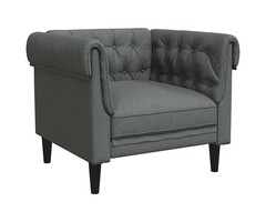 Vidaxl Chesterfield-Sessel Dunkelgrau | 51% Rabatt