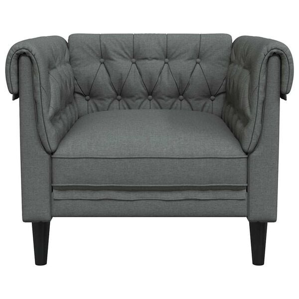 Vidaxl Chesterfield-Sessel Dunkelgrau - Jetzt bis zu 35% günstiger