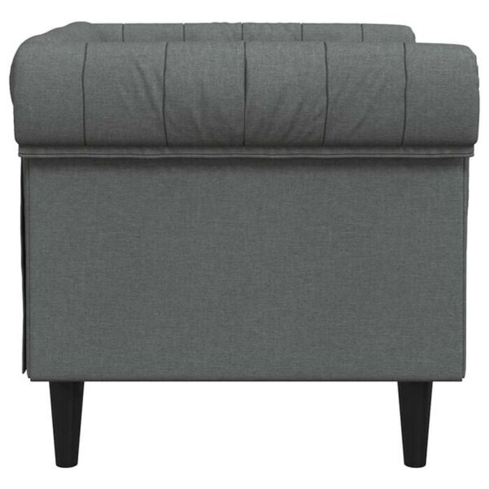 Vidaxl Chesterfield-Sessel Dunkelgrau - Jetzt bis zu 35% günstiger