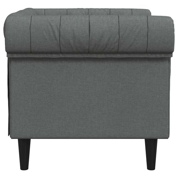 Vidaxl Chesterfield-Sessel Dunkelgrau - Jetzt bis zu 35% günstiger