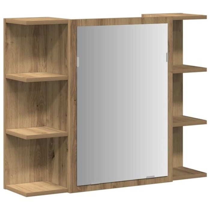 Vidaxl Badspiegelschrank 80x64 cm in Artisan-Eiche - Jetzt bis zu 34% sparen!