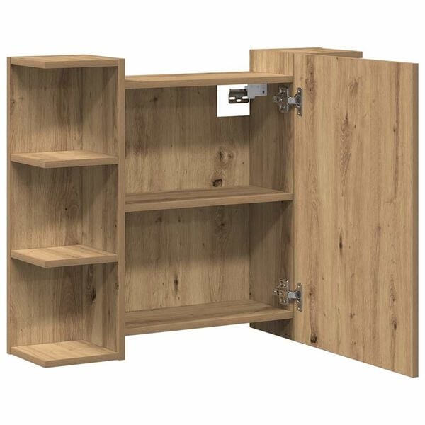 Vidaxl Badspiegelschrank 80x64 cm in Artisan-Eiche - Jetzt bis zu 34% sparen!