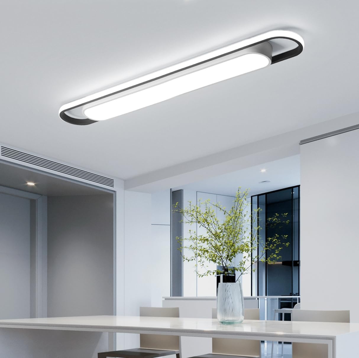 Moderne LED-Deckenleuchte 122cm, 6000K - jetzt bis zu 34% günstiger