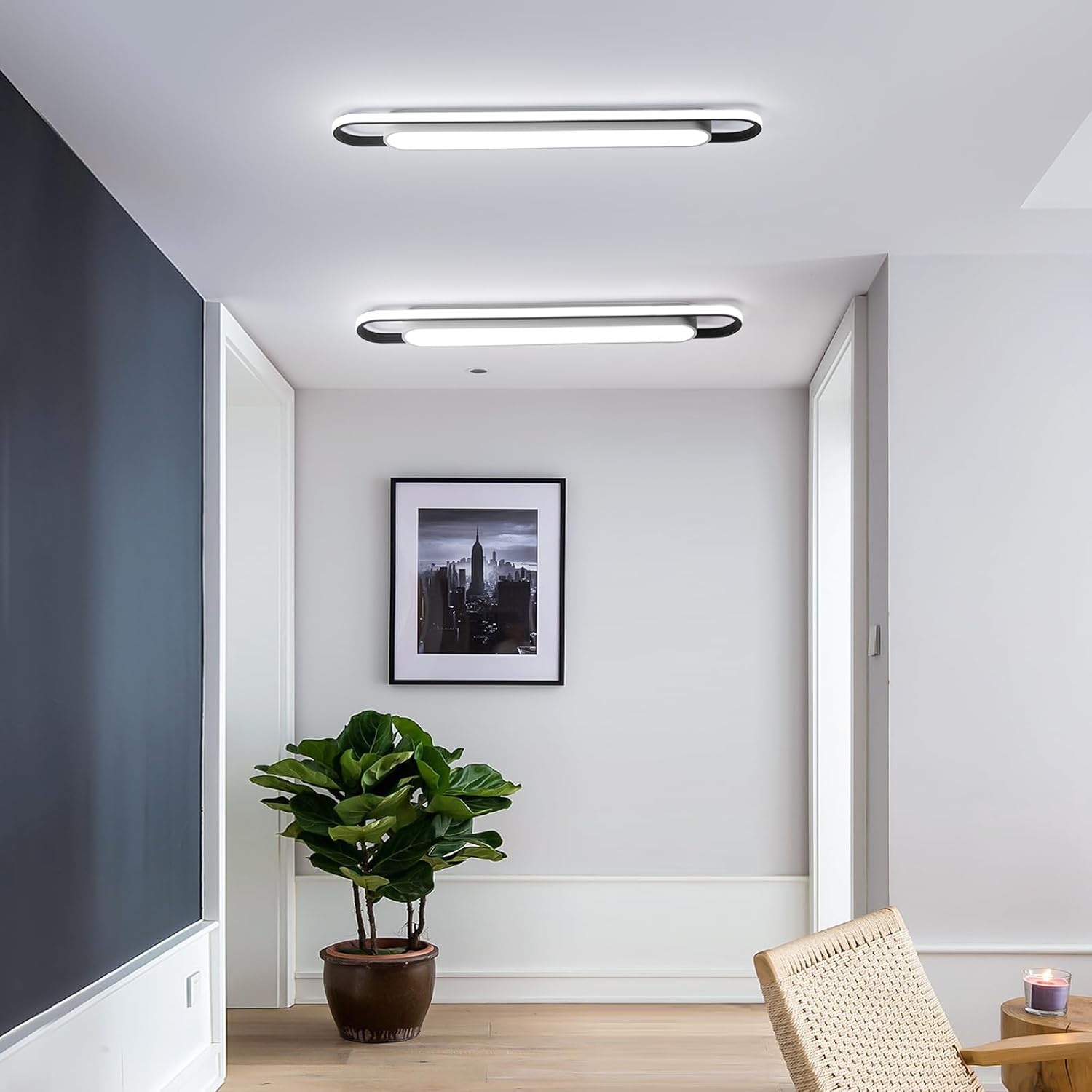 Moderne LED-Deckenleuchte 122cm, 6000K - jetzt bis zu 34% günstiger