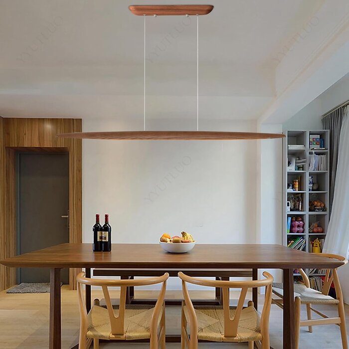 LED-Holz-Hängeleuchte 130 cm dimmbar - bis zu 34% Rabatt sparen