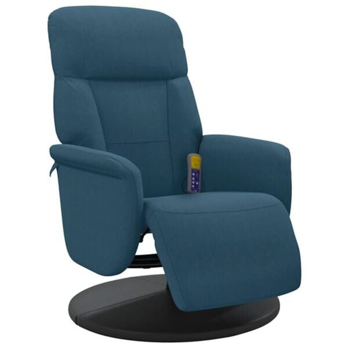 Vidaxl Luxus Massagesessel mit Fußstütze - Samt Blau - bis zu 35% Rabatt