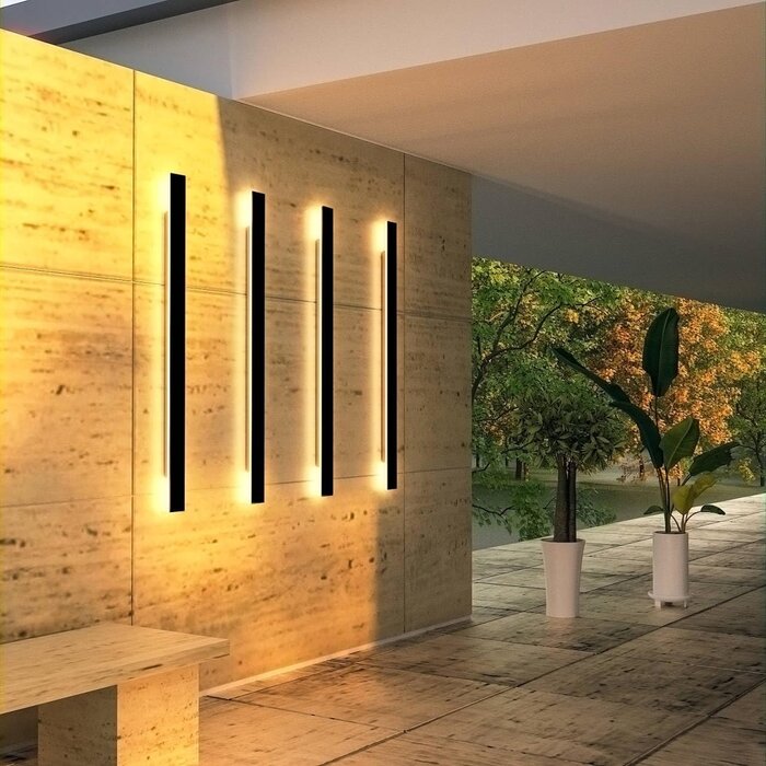 Moderne LED Wandleuchte 150cm IP65 Anthrazit - Bis zu 34% günstiger