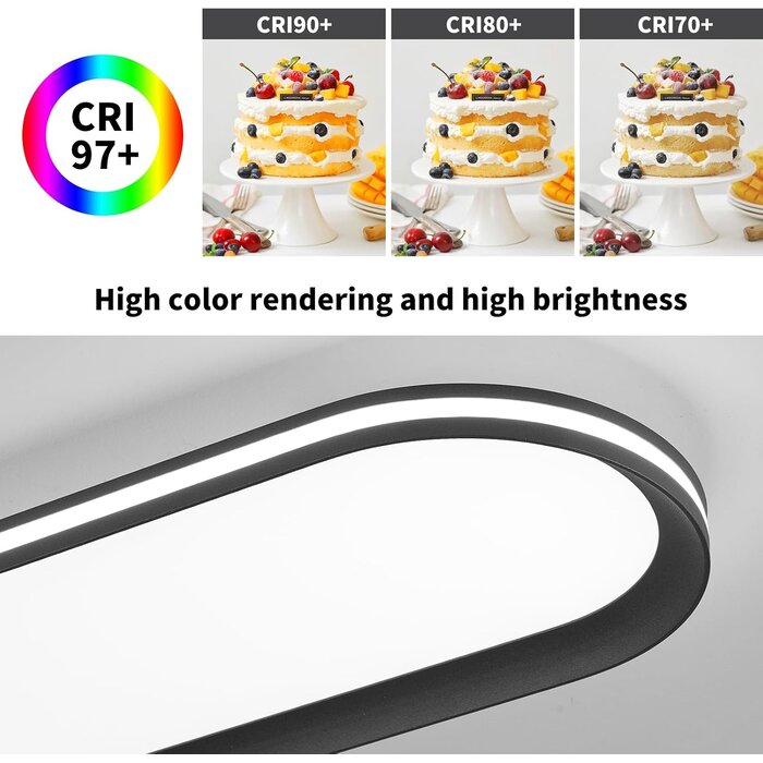 Moderne LED Deckenleuchte 65W, 6500K, 120cm - bis zu 34% Rabatt