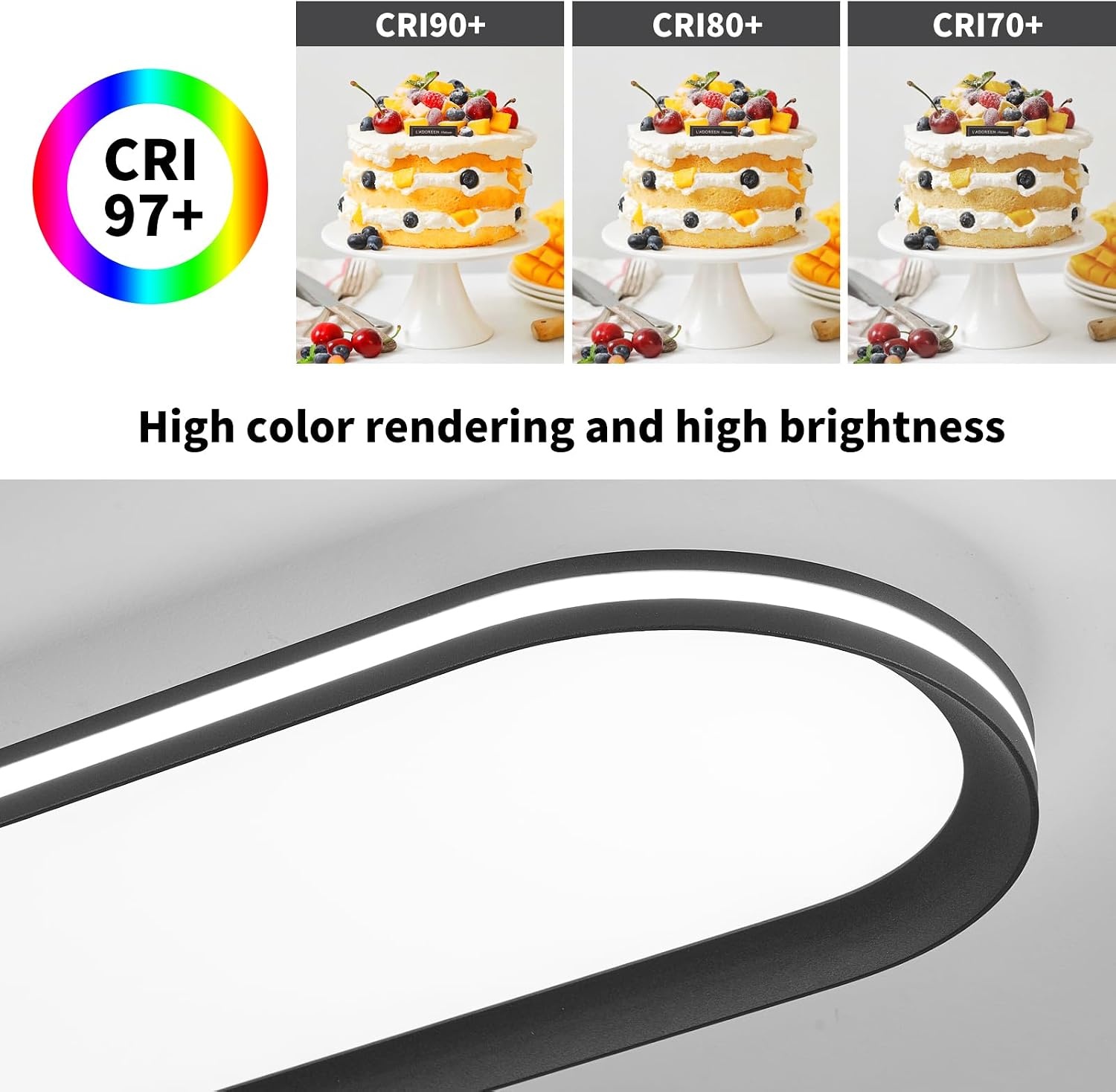 Moderne LED Deckenleuchte 65W, 6500K, 120cm - bis zu 34% Rabatt