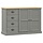 Sideboard VIGO aus Massivholz, Grau, 113x75cm - bis zu 35% reduziert