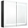 LED-Spiegelschrank 80x68cm Hochglanz Schwarz - bis zu 35% Rabatt
