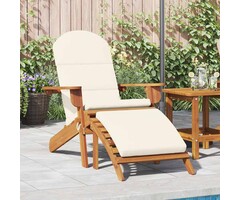 Vidaxl Adirondack Gartenstuhl Akazie mit Fußstütze & Polster - 57% Rabatt