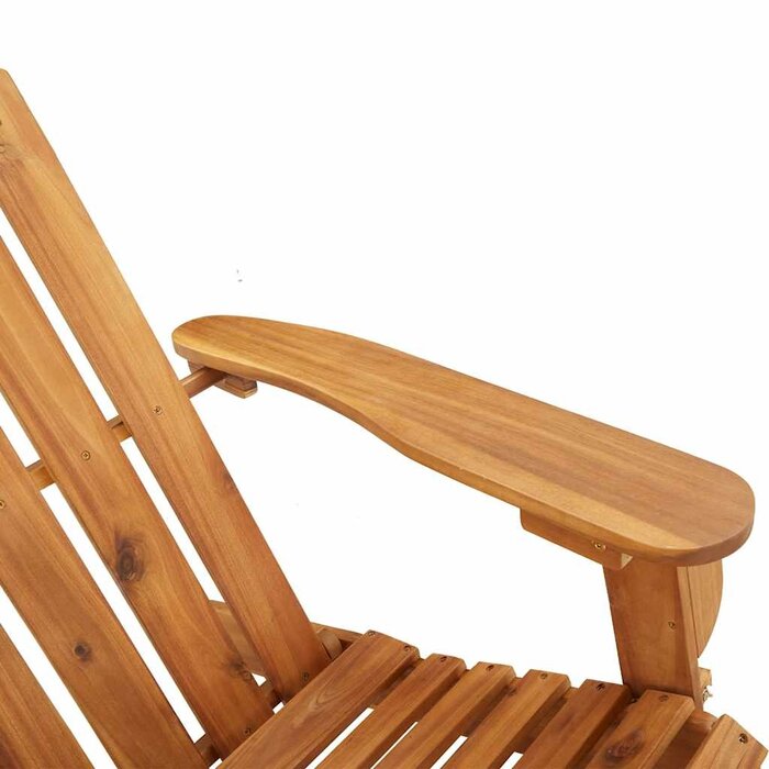 Vidaxl Adirondack Gartenstuhl mit Fußstütze & Kissen - Massivholz, bis zu 35% sparen