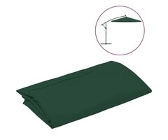 Vidaxl Ersatzbespannung Ampelschirm 300 cm Grün - 49% Rabatt