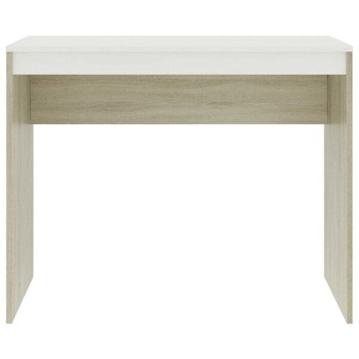 Vidaxl Moderner Schreibtisch Weiß/Sonoma-Eiche 90x40cm - bis zu 34% sparen