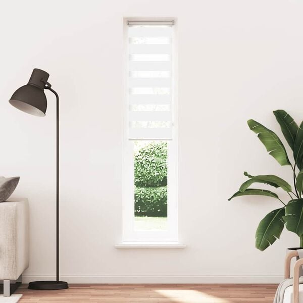 Vidaxl Doppelrollo 45x230 cm weiß - Klemmfix oder Schraubmontage - bis zu 30% Rabatt