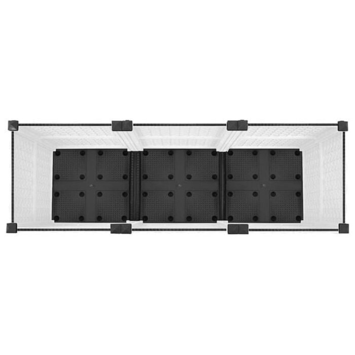 Vidaxl Hochbeet 120x40x38 cm aus Polypropylen - Weiß - jetzt bis zu 33% sparen