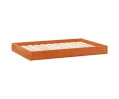 Vidaxl Hundebett aus massivem Fichtenholz, Wachsbraun, 92x64cm - 46% Rabatt