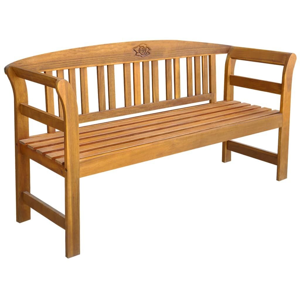 Vidaxl Gartenbank aus massivem Akazienholz 157 cm - Jetzt bis zu 35% Rabatt sichern