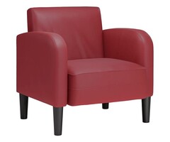 Vidaxl Eleganter Sessel in Weinrot - Kunstleder - 50% Rabatt