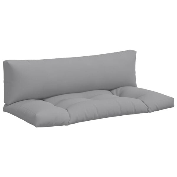 Vidaxl Palettenkissen-Set 2-teilig, Grau, 110x58cm - Jetzt bis zu 33% reduziert