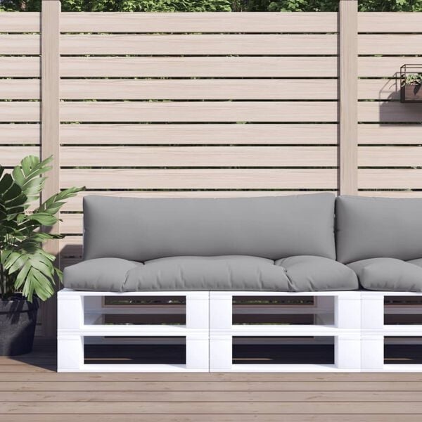 Vidaxl Palettenkissen-Set 2-teilig, Grau, 110x58cm - Jetzt bis zu 33% reduziert