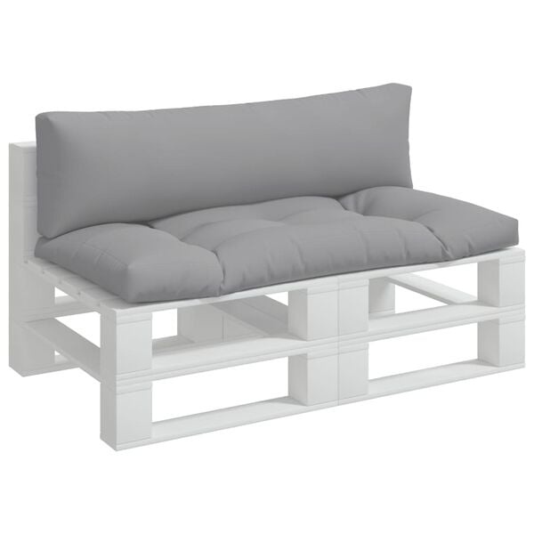 Vidaxl Palettenkissen-Set 2-teilig, Grau, 110x58cm - Jetzt bis zu 33% reduziert
