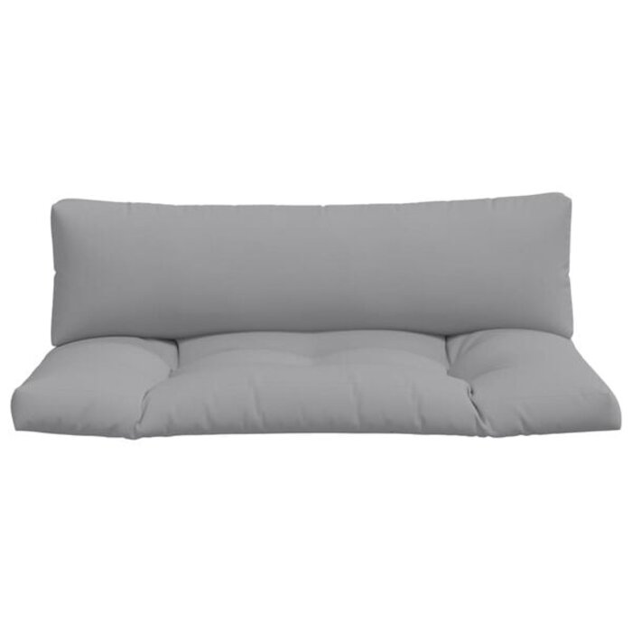 Vidaxl Palettenkissen-Set 2-teilig, Grau, 110x58cm - Jetzt bis zu 33% reduziert