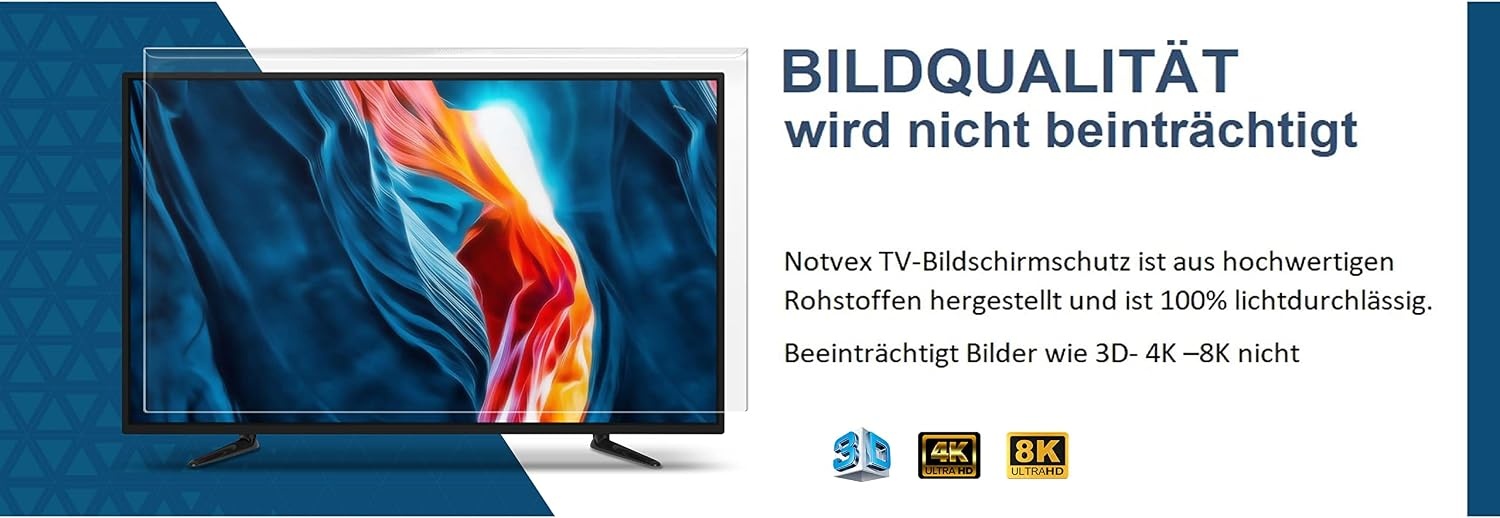TV-Bildschirmschutz für 65 Zoll - Kratzfest & Transparent - bis zu 34% Rabatt