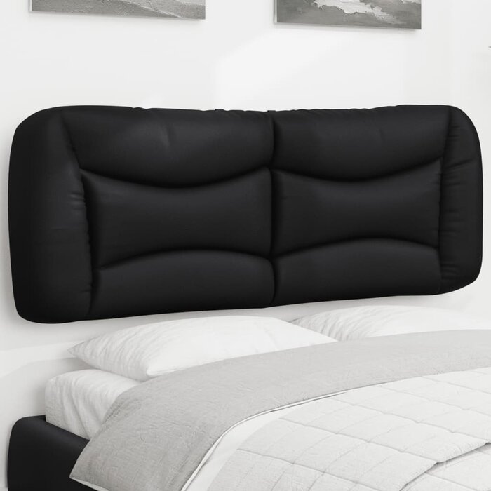 Vidaxl Kopfkissen für Betthaupt Hvar 140 cm, Schwarz - bis zu 34% sparen