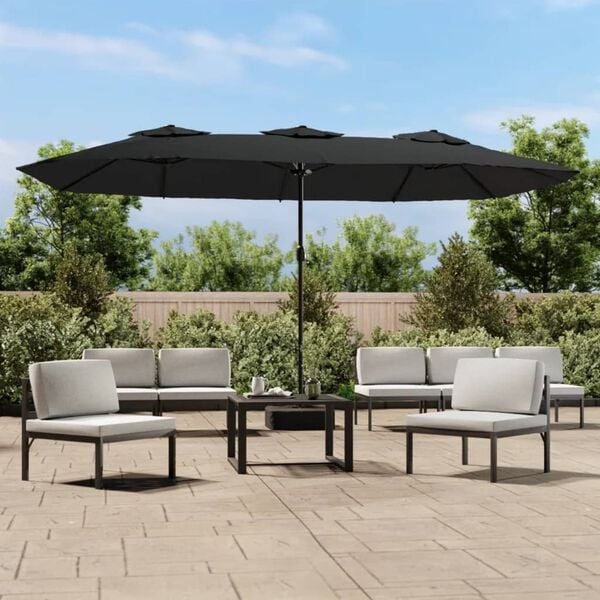 Vidaxl Doppel-Sonnenschirm 449x265 cm - UV-Schutz - jetzt bis zu 35% sparen