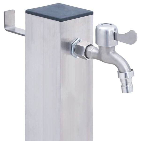 Vidaxl Gartenzapfstelle aus Edelstahl, 80 cm, inklusive Wasserhahn - bis zu 34% Rabatt