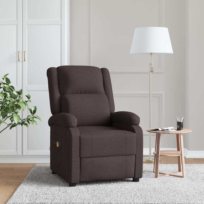 Vidaxl Massagesessel in Dunkelbraun mit 6-Punkt-Vibration - bis zu 35% Rabatt