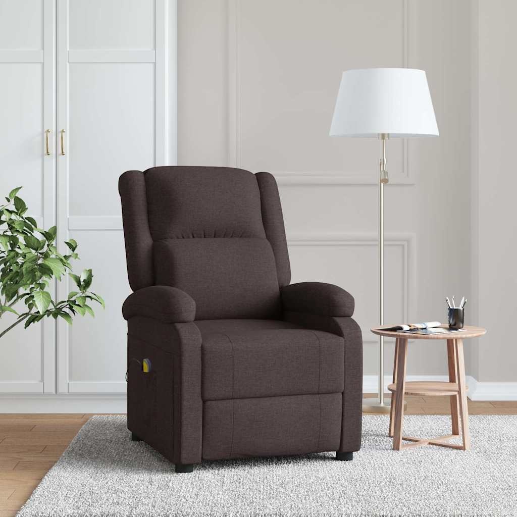 Vidaxl Massagesessel in Dunkelbraun mit 6-Punkt-Vibration - bis zu 35% Rabatt