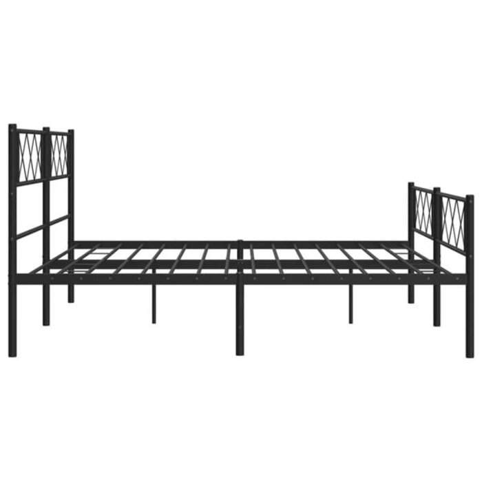 Vidaxl Metallbettgestell 200x200 cm - Schwarz - Outlet bis zu 35% Rabatt