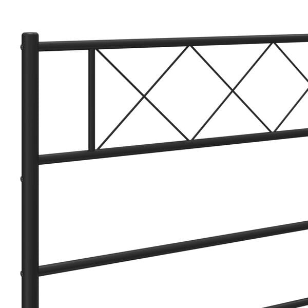 Vidaxl Metallbettgestell 200x200 cm - Schwarz - Outlet bis zu 35% Rabatt
