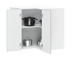 Vidaxl Küchen-Eckwandschrank Lucca Grau Sonoma-Eiche 57x57x60cm - 60% Rabatt