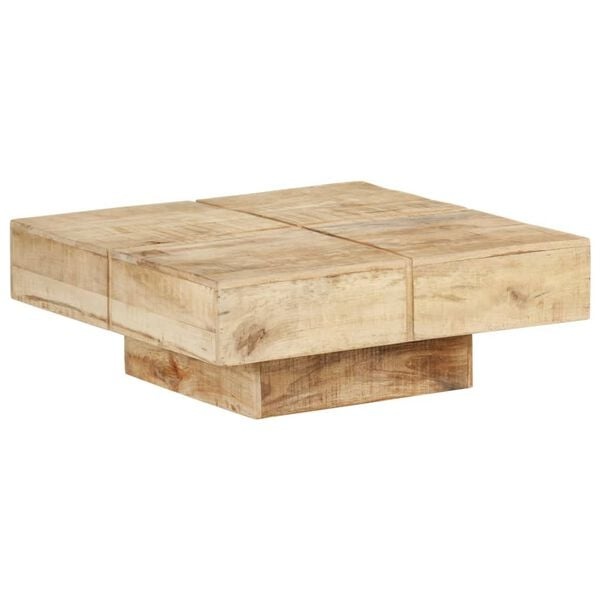 Vidaxl Massiver Mangoholz Wohnzimmertisch 80x80 cm - Jetzt bis zu 30% reduziert