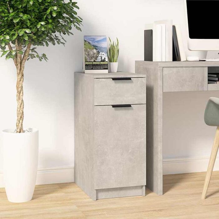 Vidaxl Moderner Büroschrank in Betongrau - Kompakt & Stilvoll - bis zu 34% Rabatt