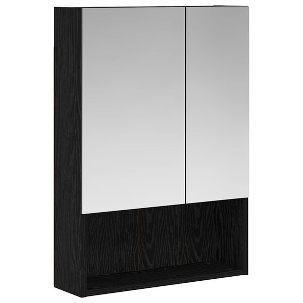 Vidaxl Moderner Spiegelschrank Schwarz Eiche 50x70cm - bis zu 34% Rabatt