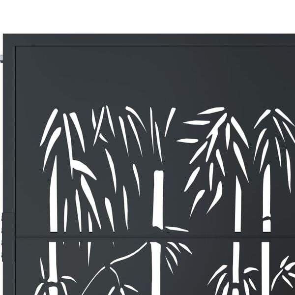 Vidaxl Gartentor Bambus-Design 105x180 cm Anthrazit - bis zu 35% Rabatt