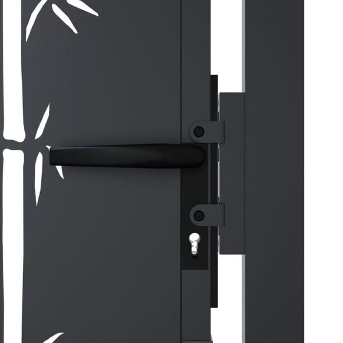 Vidaxl Gartentor Bambus-Design 105x180 cm Anthrazit - bis zu 35% Rabatt