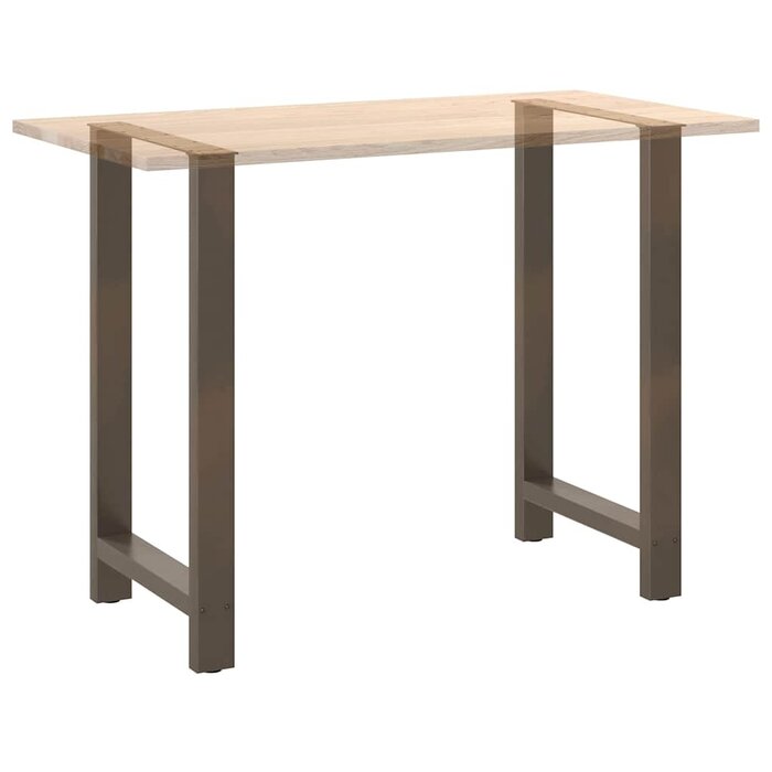 Vidaxl Bartischgestell 2er-Set, Stahl, natur, 60x100 cm - jetzt bis zu 34% sparen