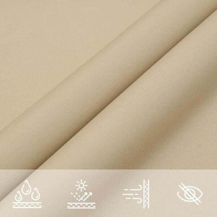 Vidaxl Dreieckiges Sonnensegel 6x6x6m - Beige - bis zu 34% Rabatt