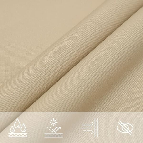 Vidaxl Dreieckiges Sonnensegel 6x6x6m - Beige - bis zu 34% Rabatt